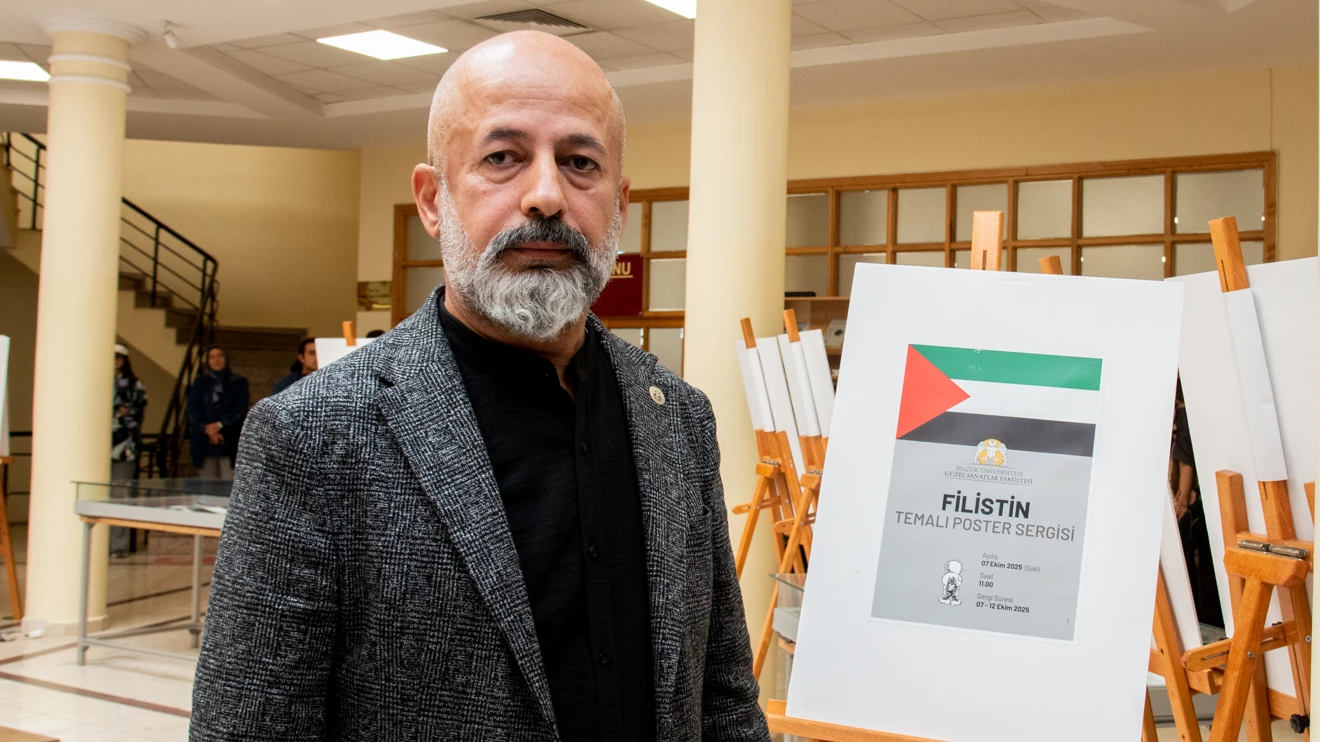 Selçuk Üniversitesi Öğrencilerinden Filistin Temalı Poster Sergisi